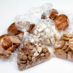 various sweet in polypropylene bags