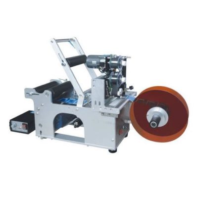 Semi-automatic Tabletop Labeler for round bottles with Date Printer